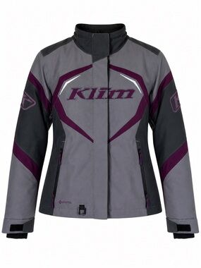 Klim Women’s Insulated Snowmobile Jacket Gray Purple Gore-Tex Coat M